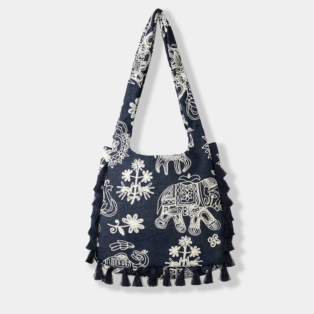 Joe Browns Embroidered Safari Tassel Bag AE131
