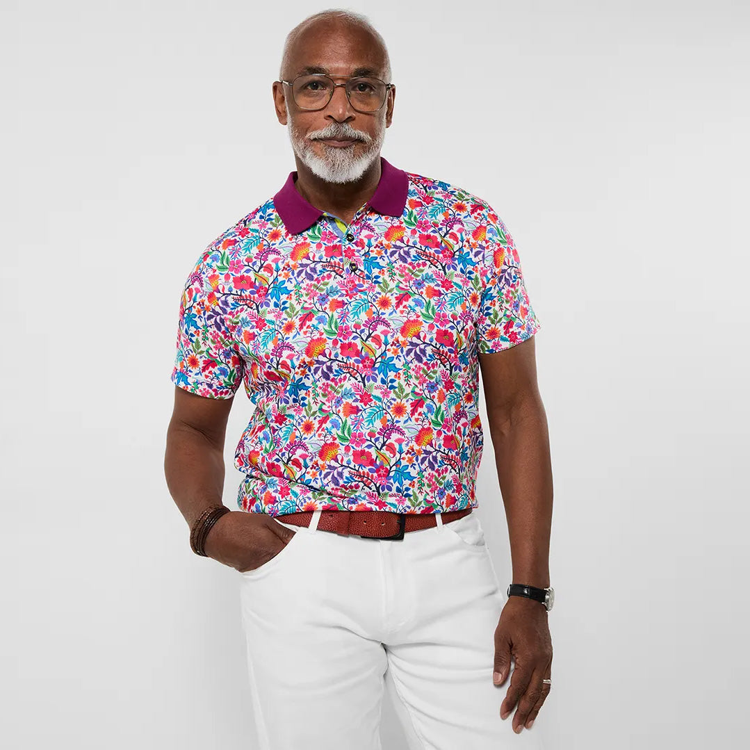 Joe Browns Fabulous Floral Polo Shirt CV082