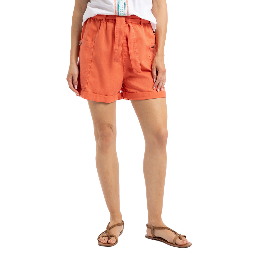 Weird Fish Cynthia Cotton Twill Shorts