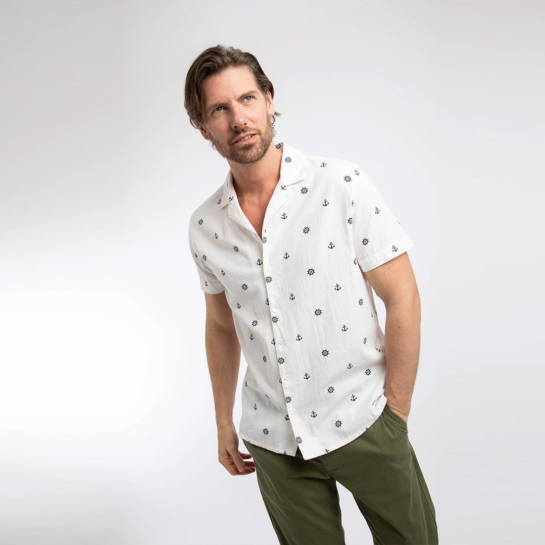 Weird Fish Hugh Printed Shirt 204222