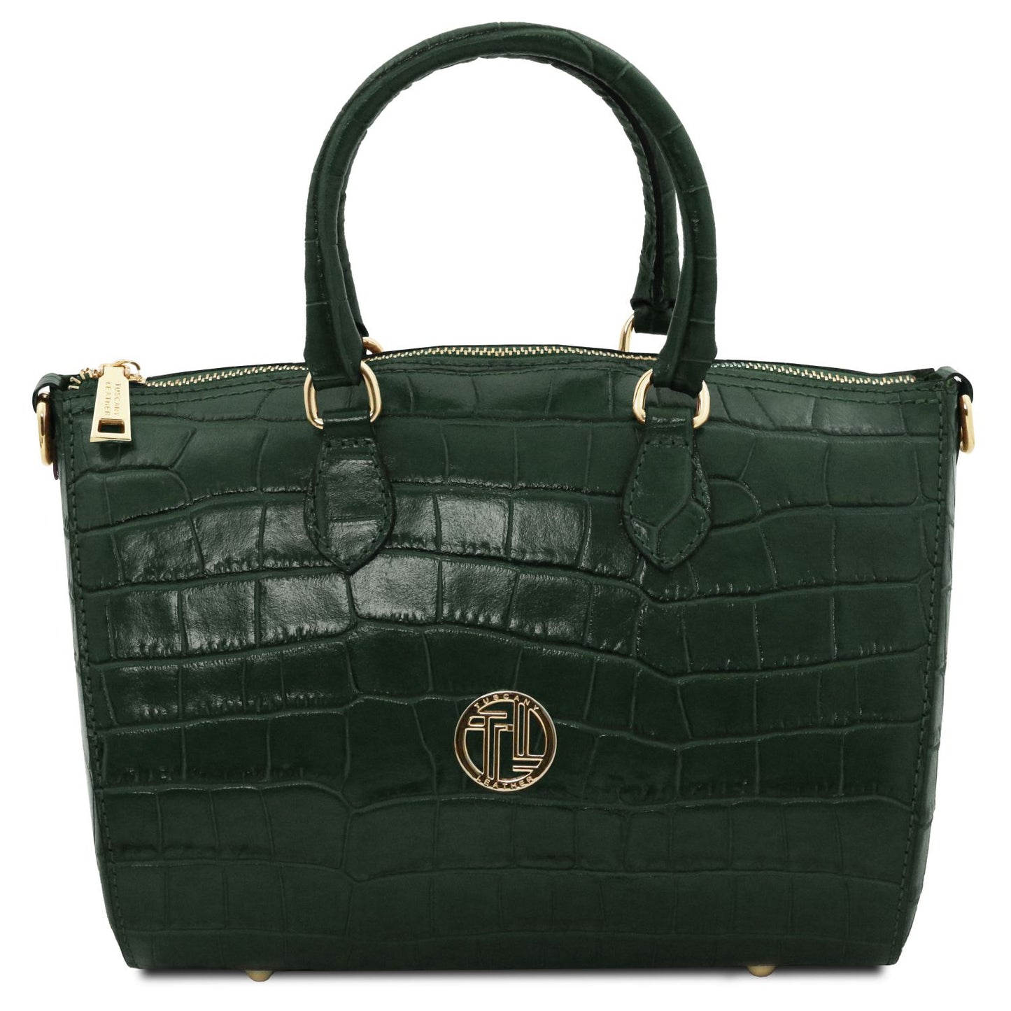 Tuscany Leather Layla Croc Print Leather Duffle Bag TL142398