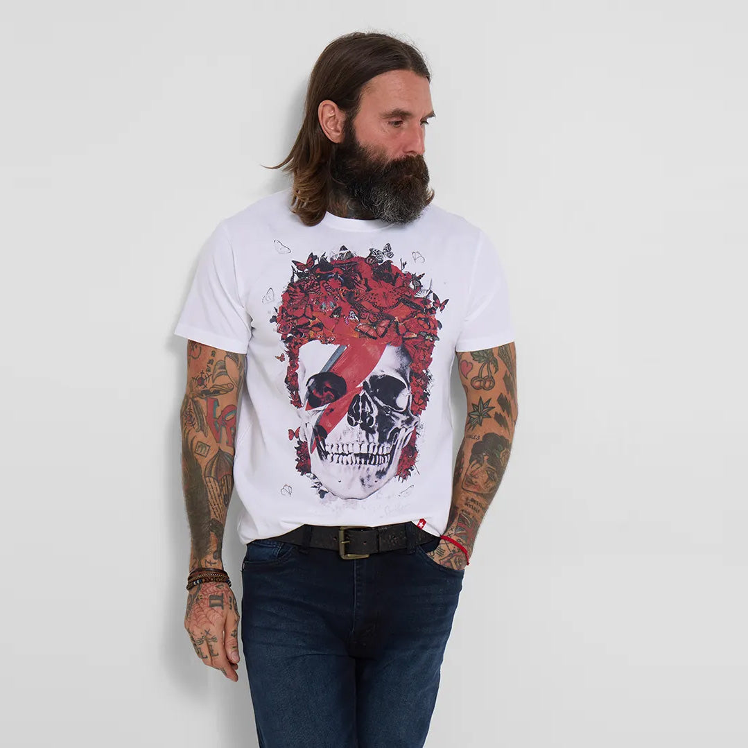 Joe Browns Dead Brave Music Icon Skull T-Shirt MT850