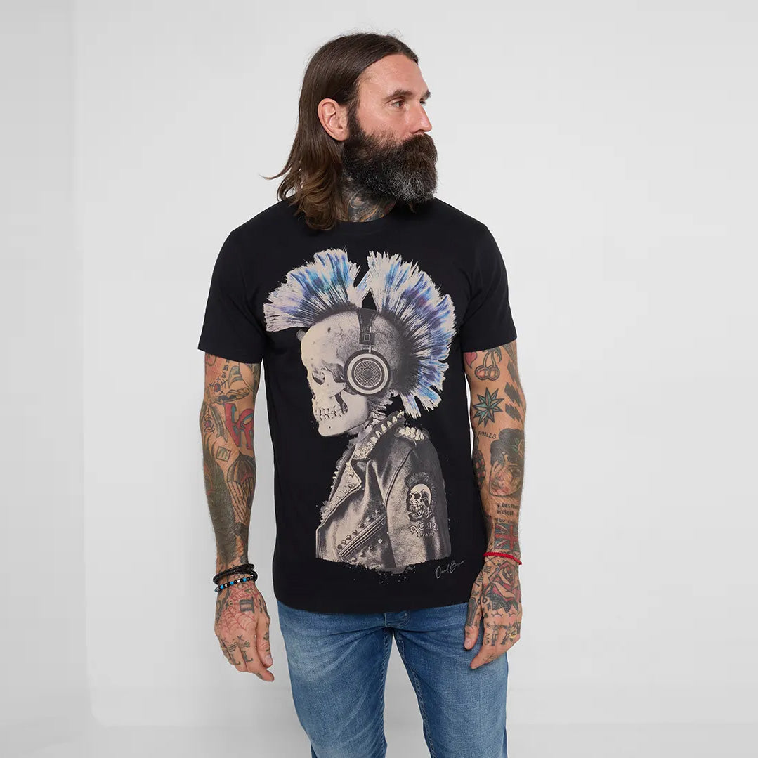 Joe Browns Dead Brave Punked Skull T-Shirt MT851