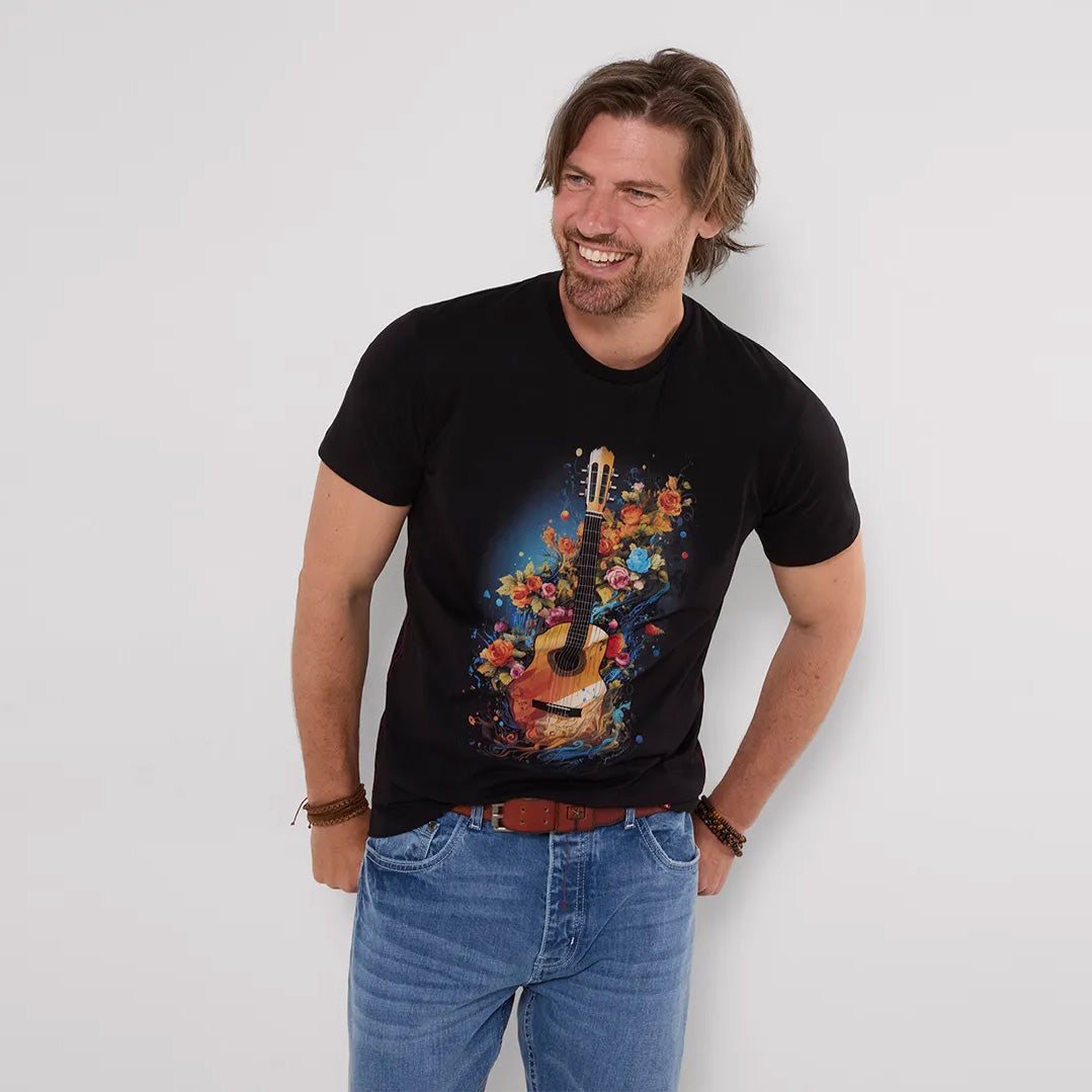 Joe Browns Floral Guitar T-Shirt MT869