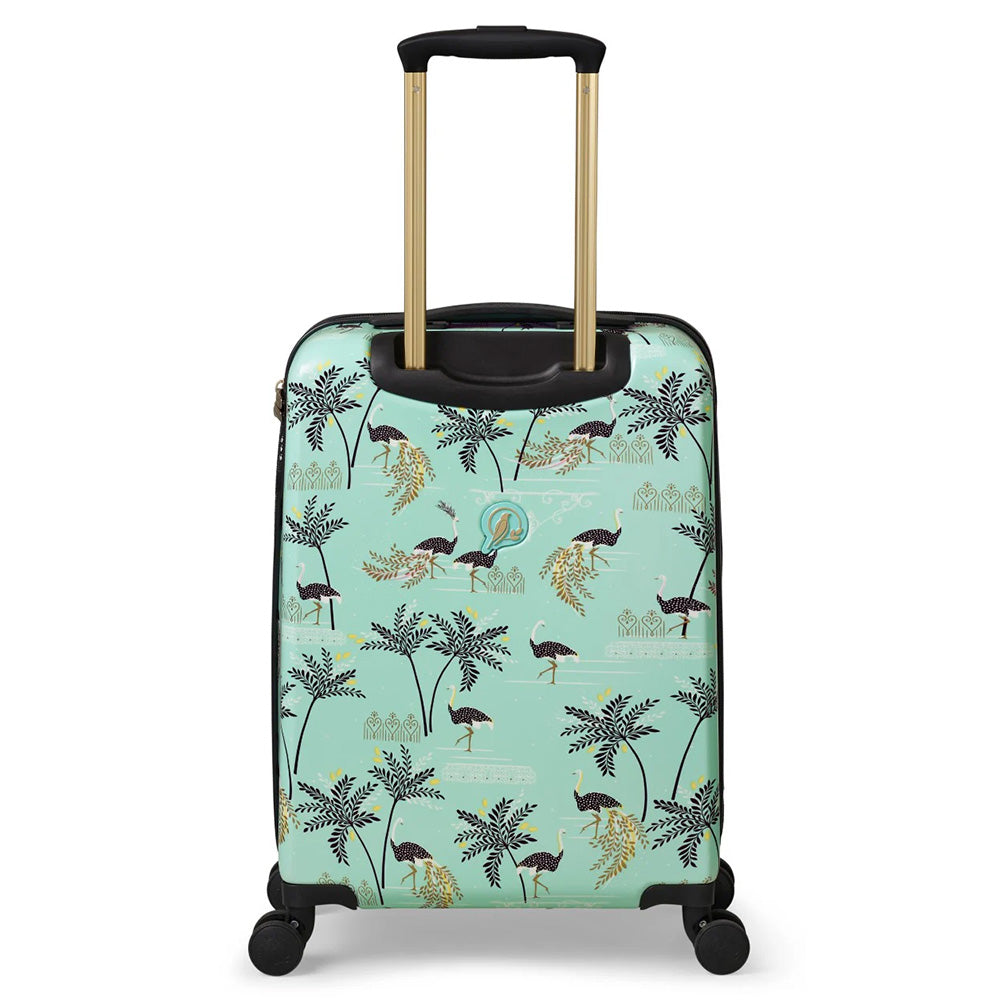 Sara Miller Mint Ostrich 54cm 4-Wheel Cabin Case