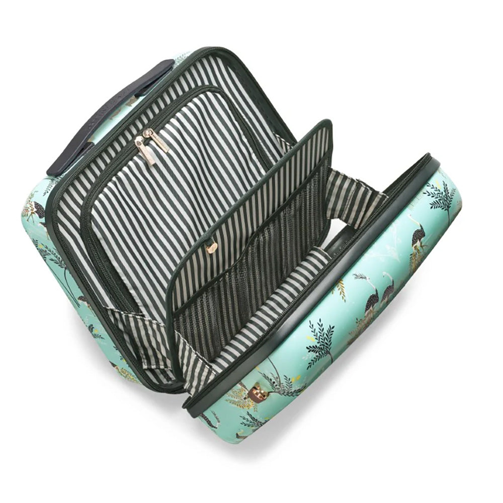 Sara Miller Mint Ostrich Vanity Case