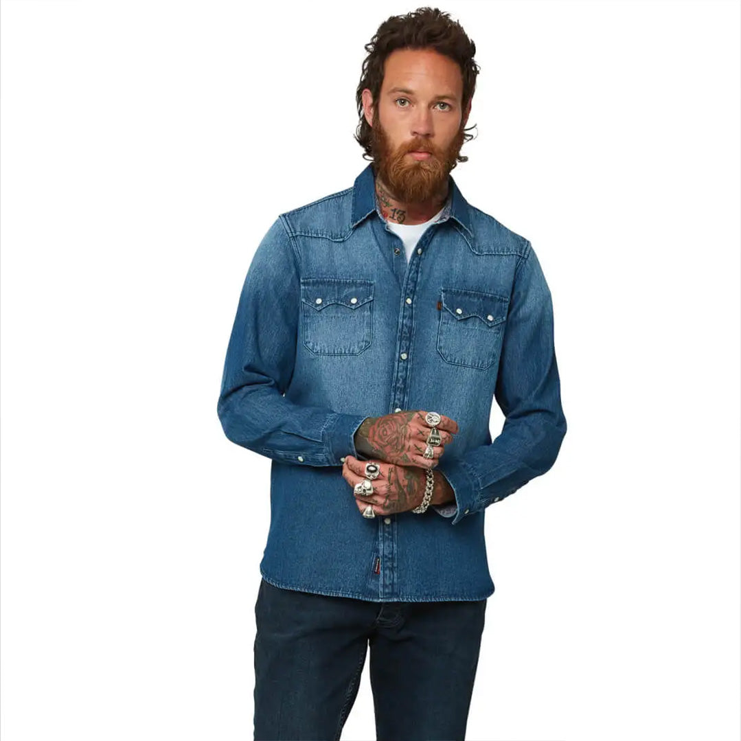 Joe Browns Loved And Lived In Denim Shirt SM637