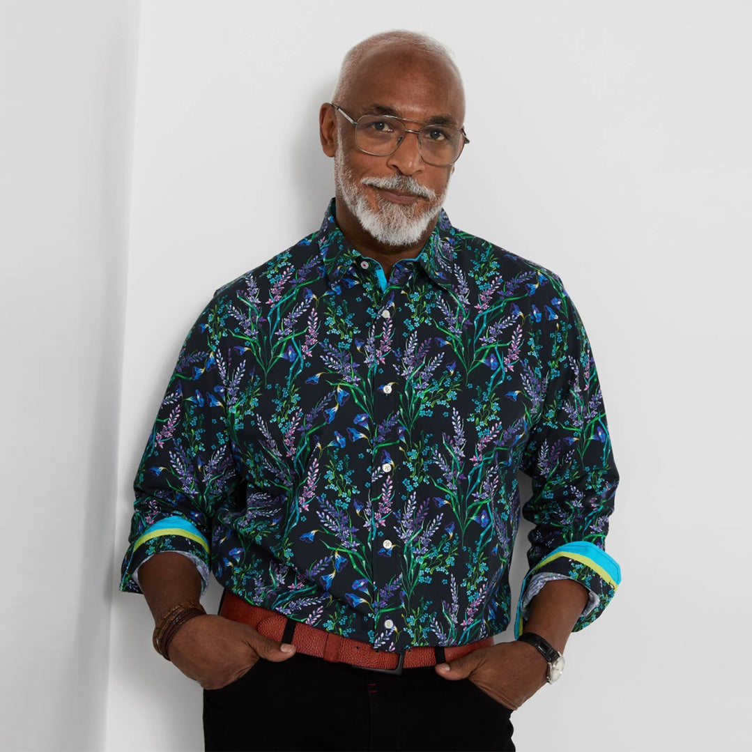 Joe Browns Black Wonderful Wildflower Shirt SM879