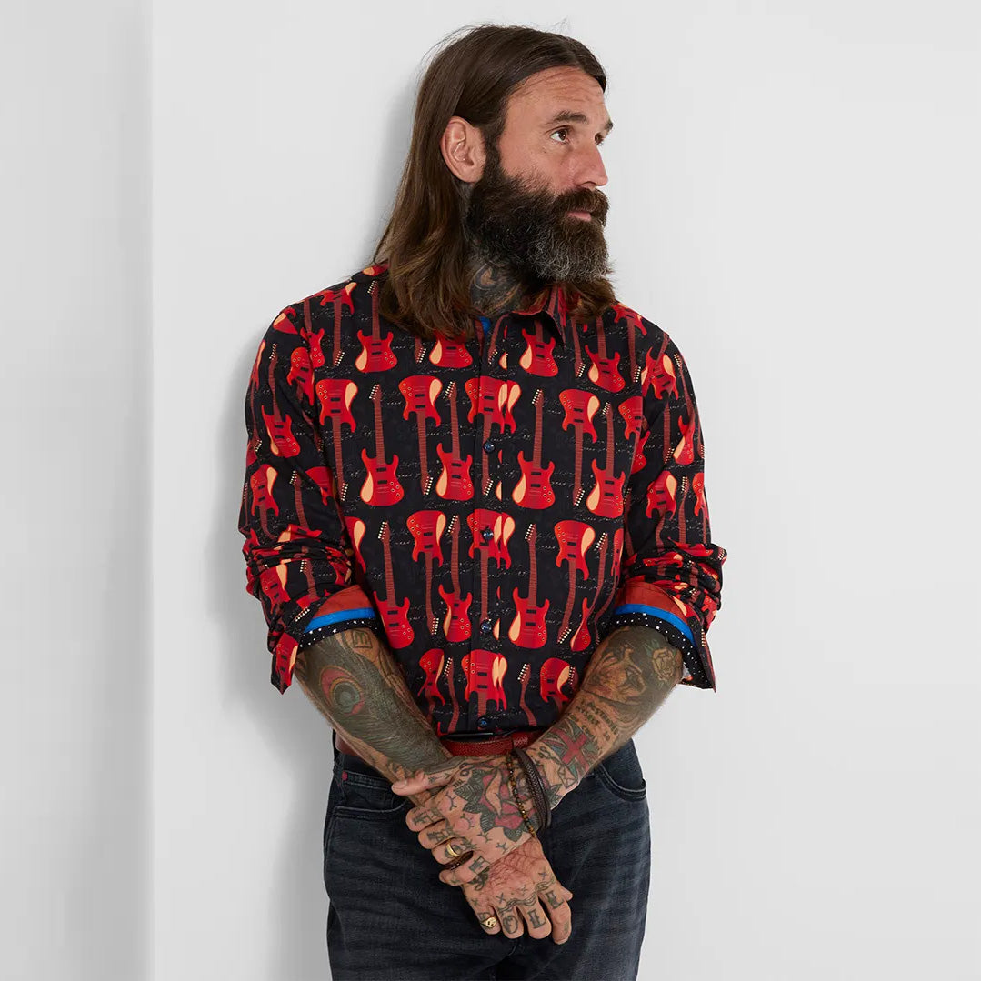 Joe Browns Guitar Line Up Print Shirt SM927