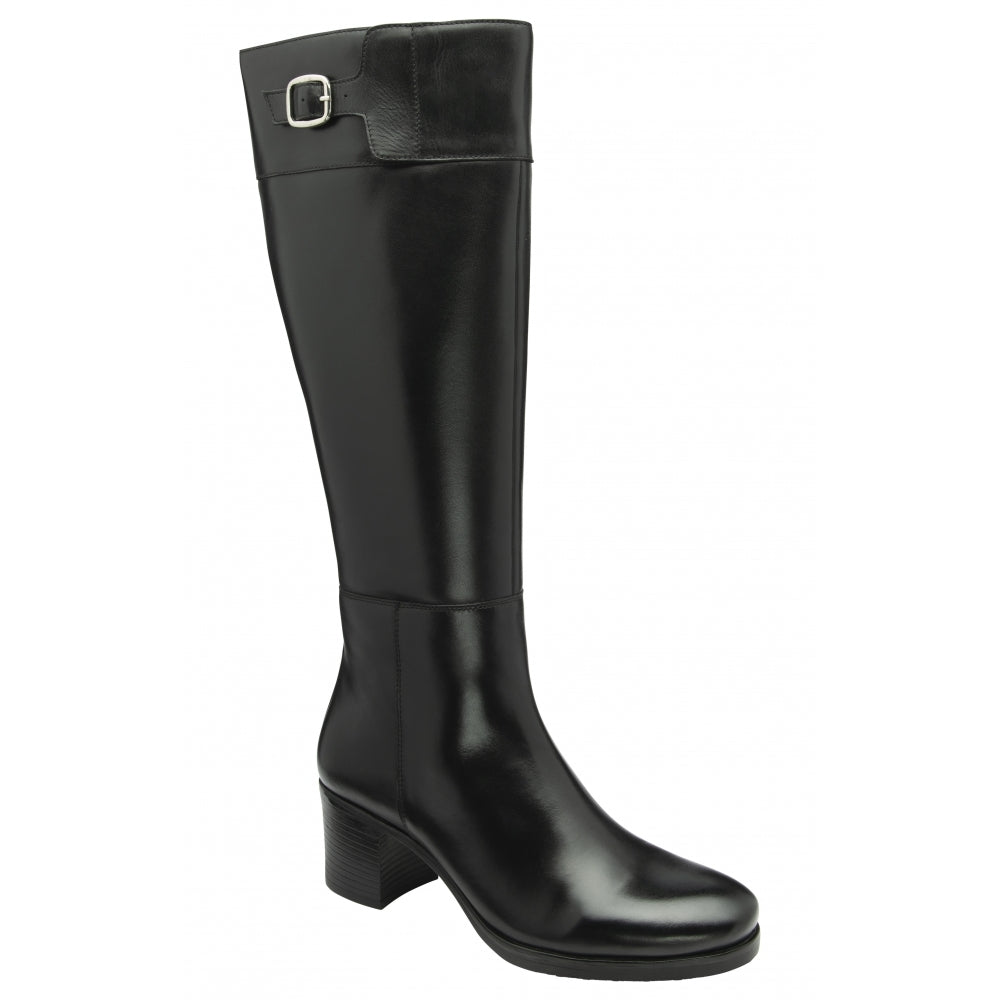 Ravel Torrance Heeled Leather Knee High Boots