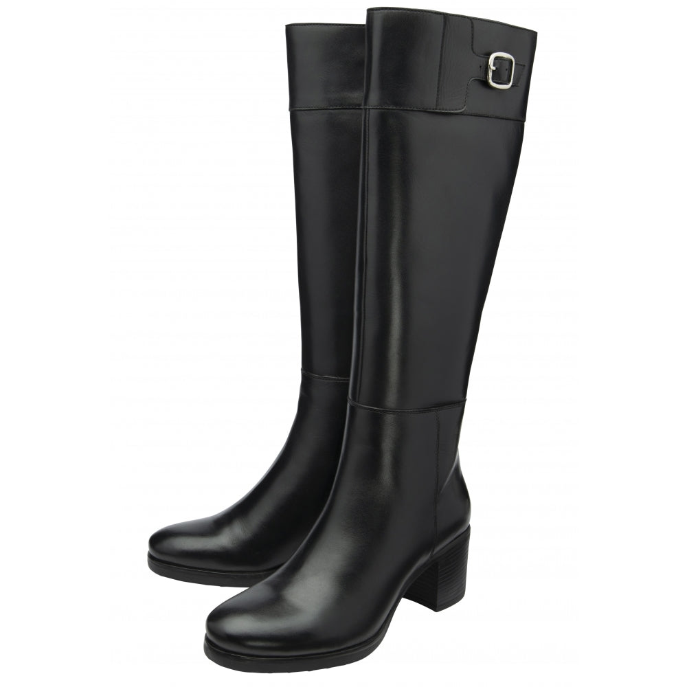 Ravel Torrance Heeled Leather Knee High Boots