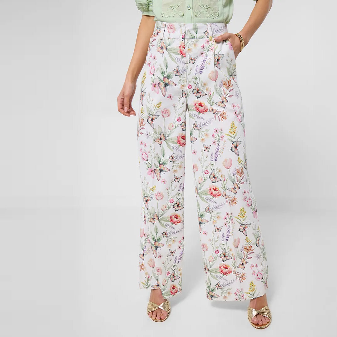 Joe Browns Beautiful Butterfly Linen Blend Trousers WB730