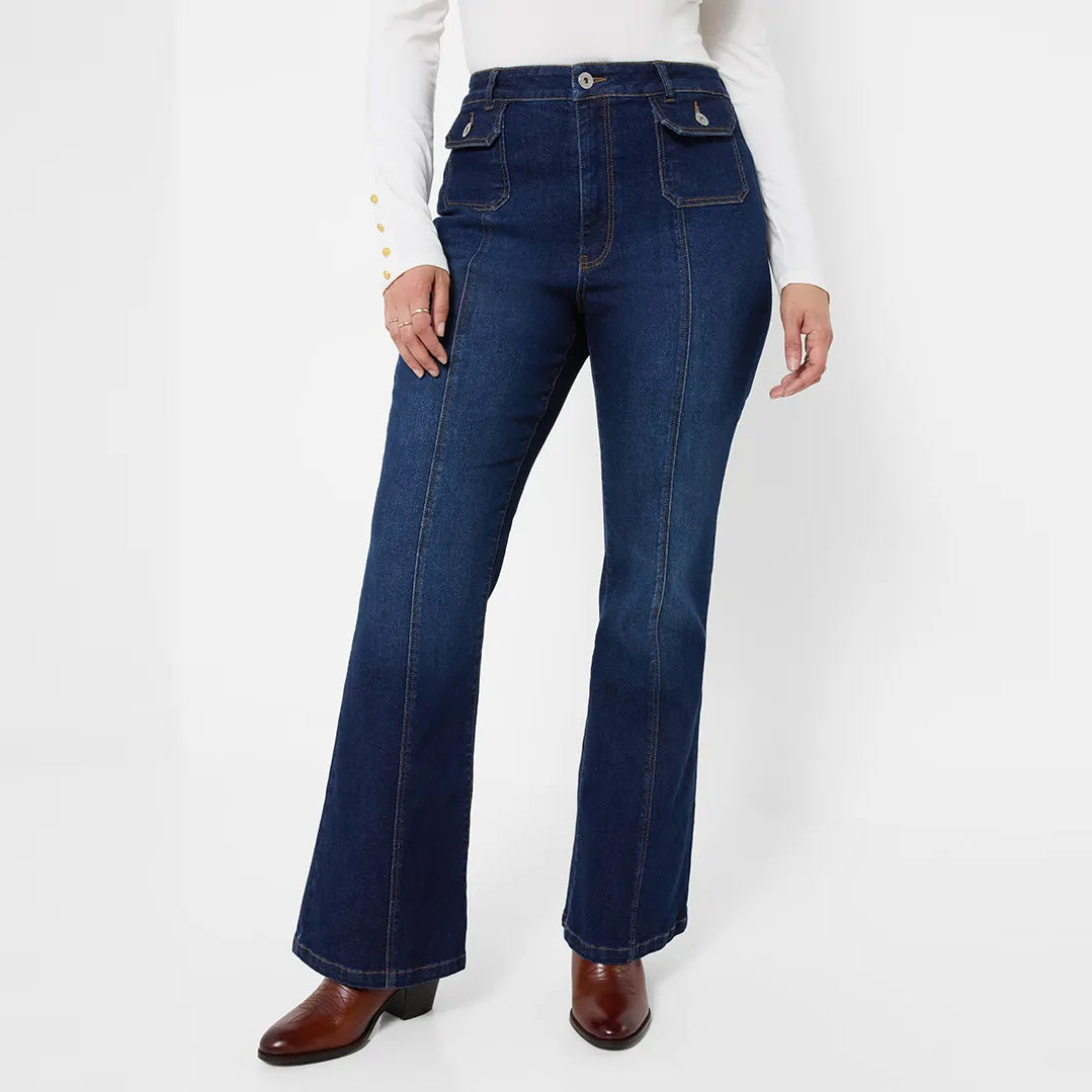 Joe Browns Hallie Flared Jeans With Front Seams And Pocket Detail WB782