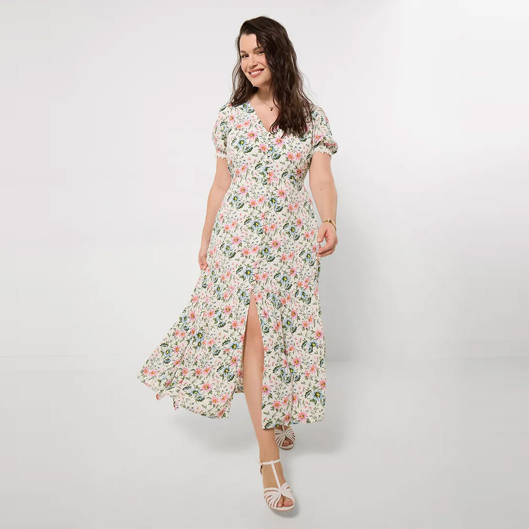 Joe Browns Penelope Printed Crinkle Dress WF493