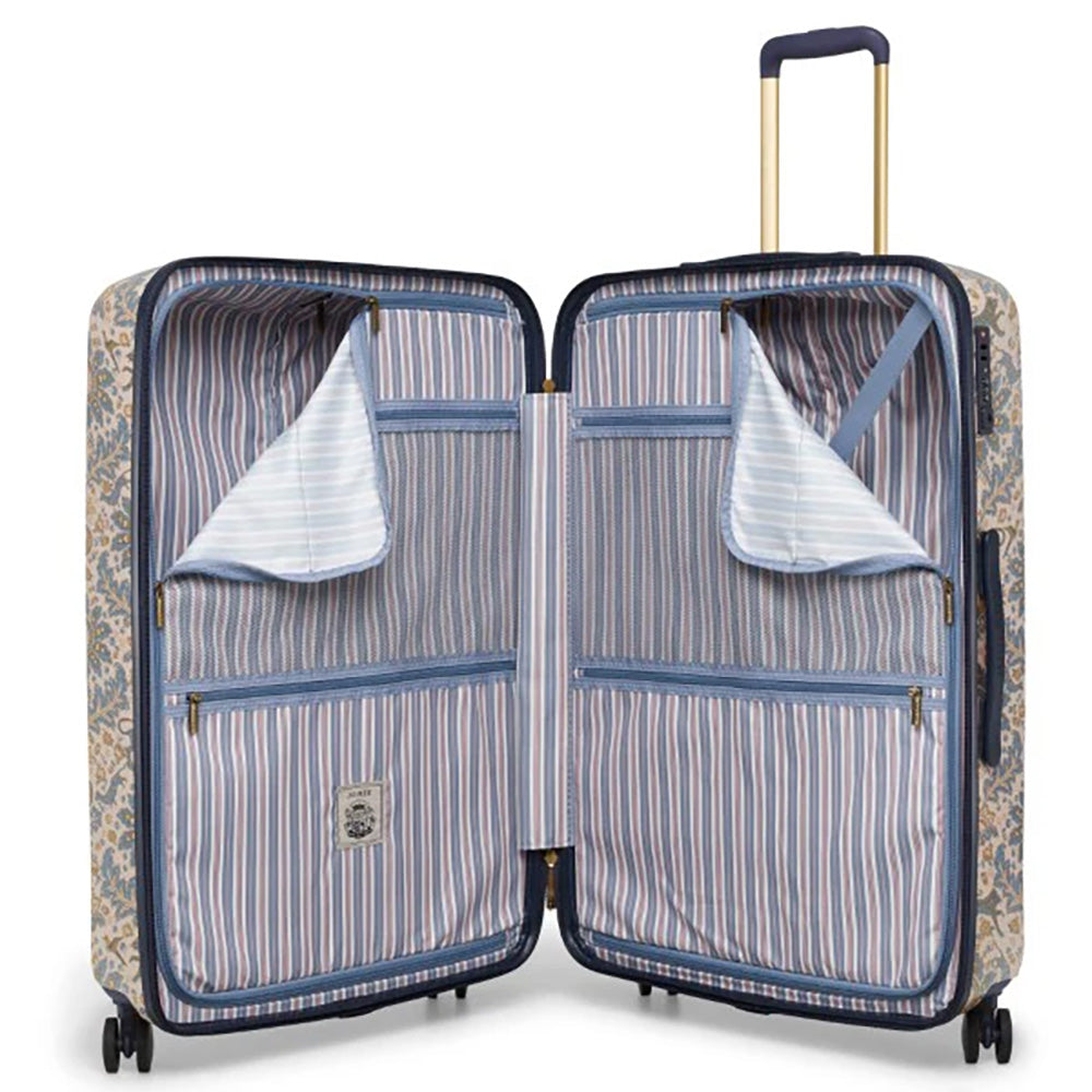 Joules Damask 76cm 4-Wheel Large Suitcase