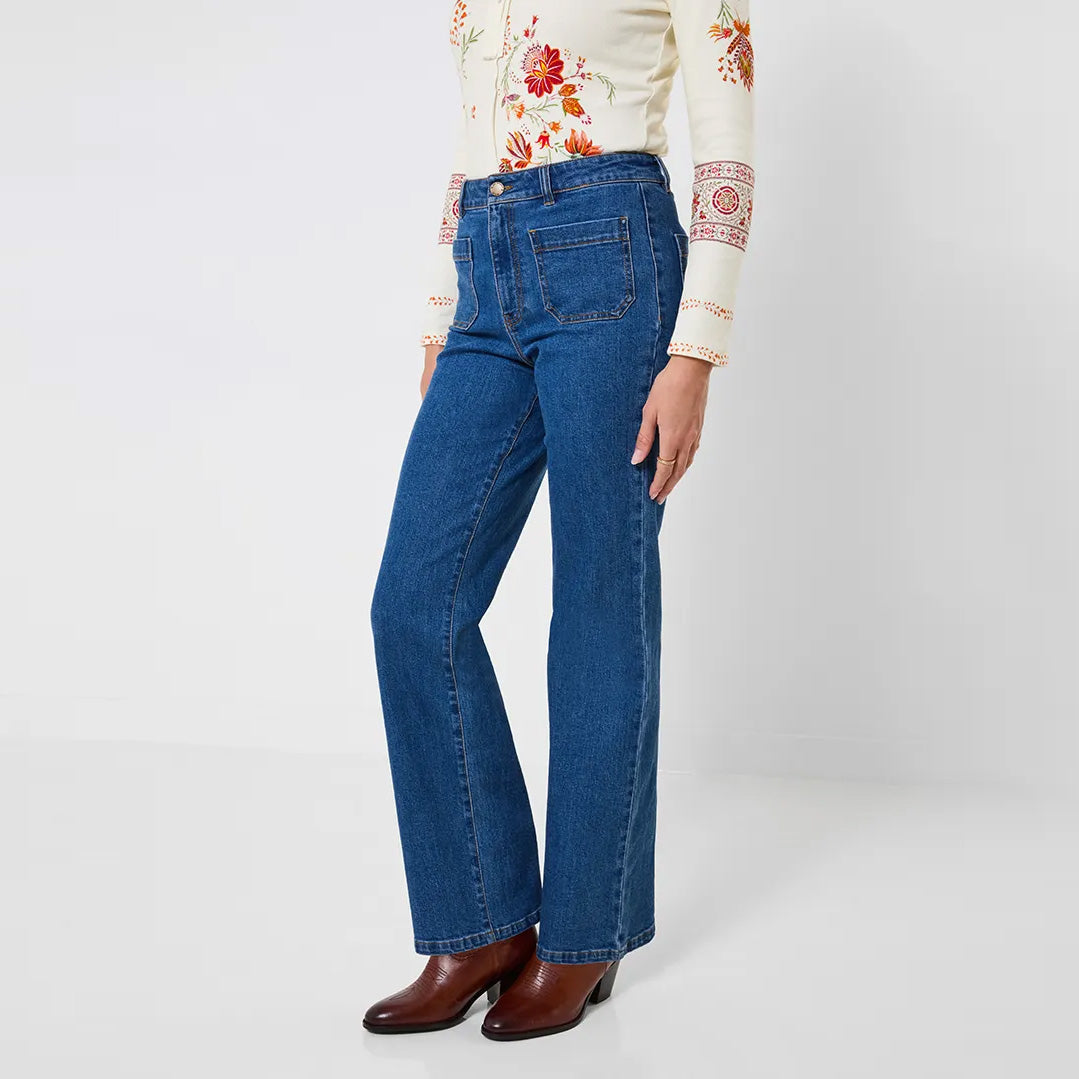 Joe Browns High Waisted Straight Leg Jeans With Pocket Detail WB777