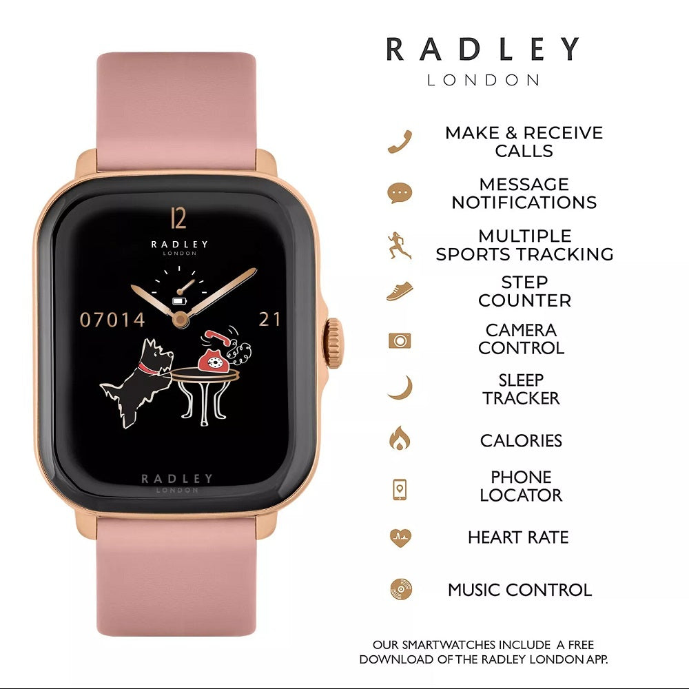 Radley Series 20 Smart Calling Watch with Cobweb Silicone Strap