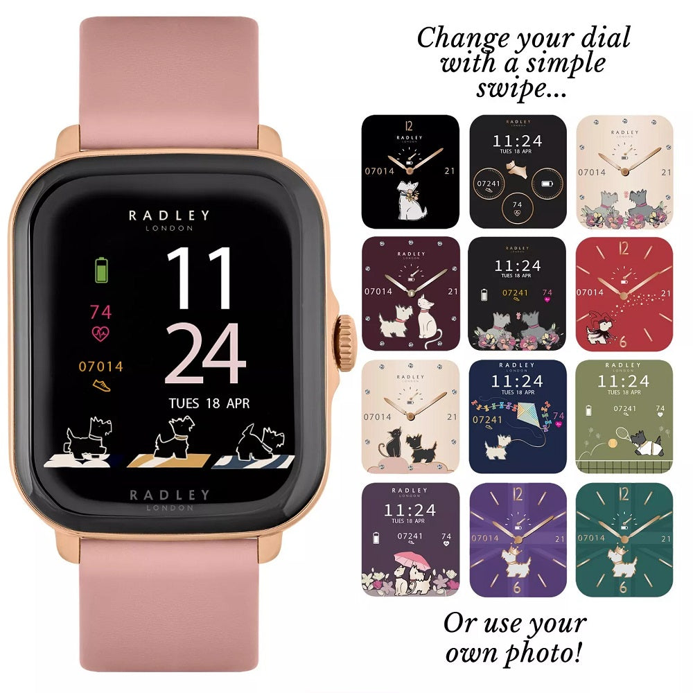 Radley Series 20 Smart Calling Watch with Cobweb Silicone Strap