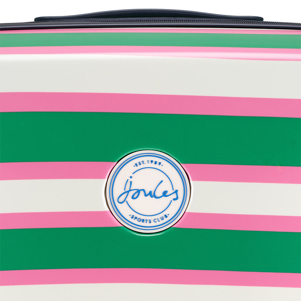 Joules Resort Stripe 4 Wheel Cabin Suitcase 54cm