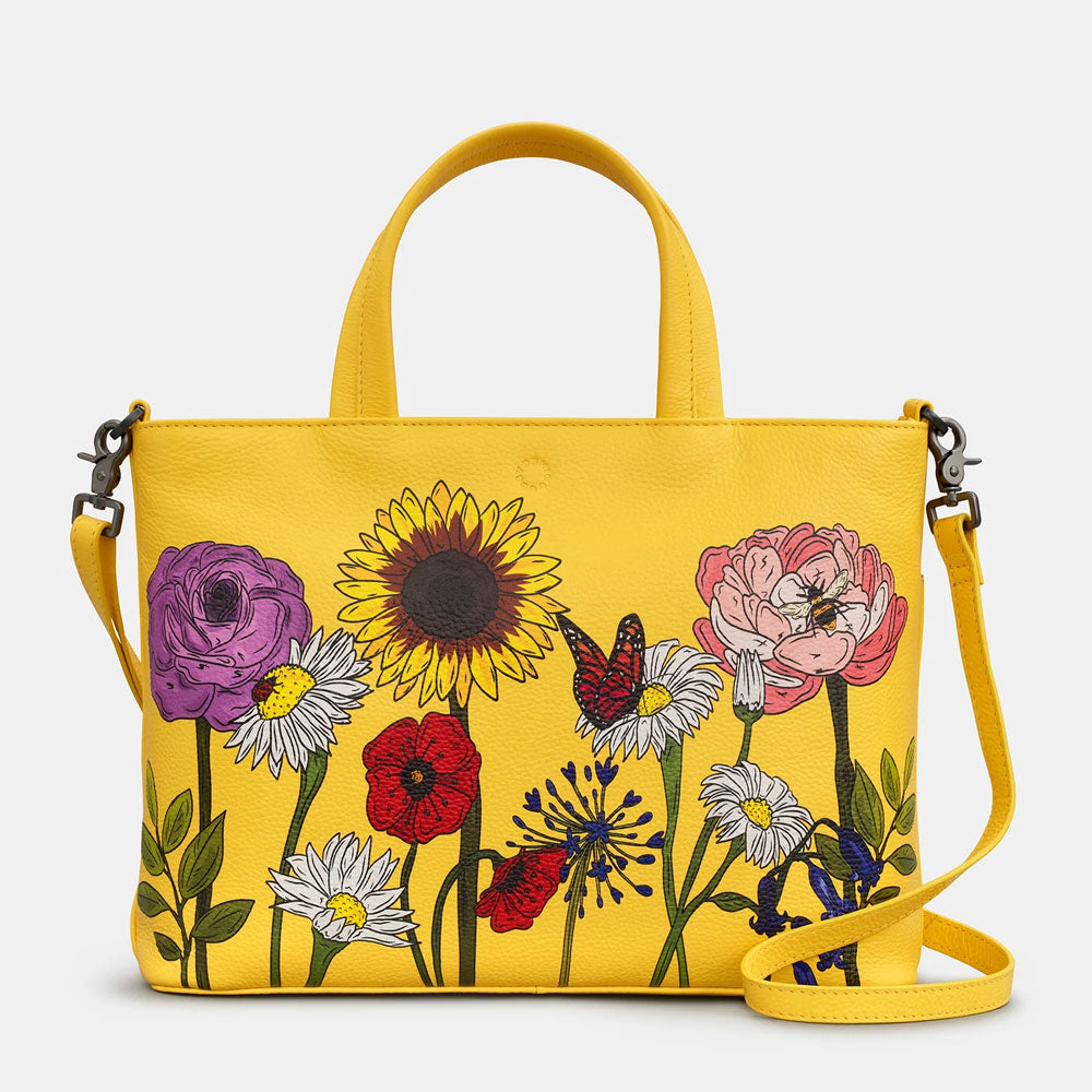 YOSHI Wildflowers Leather Multiway Grab Bag