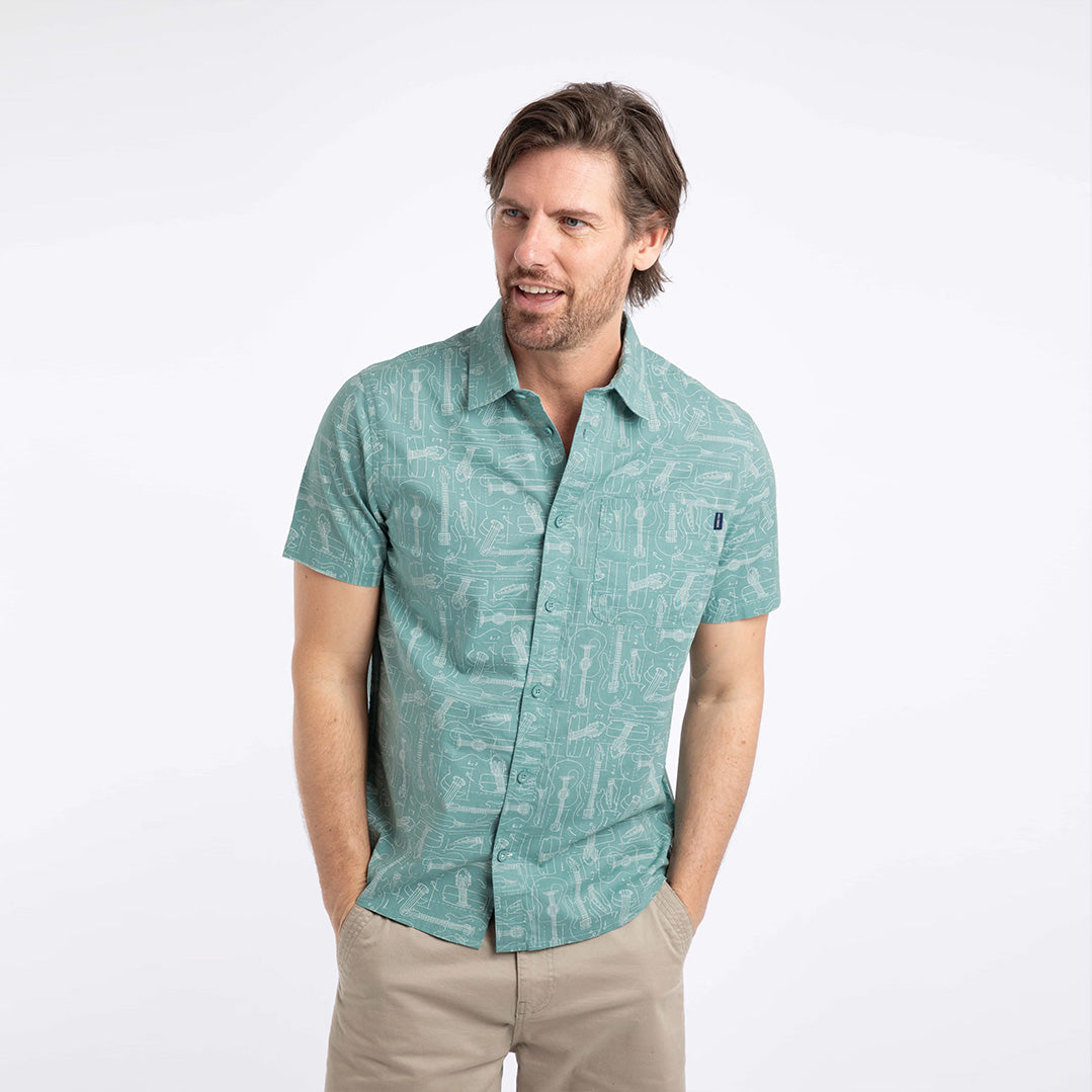 Weird Fish Faraway Short Sleeve Printed Shirt 204025