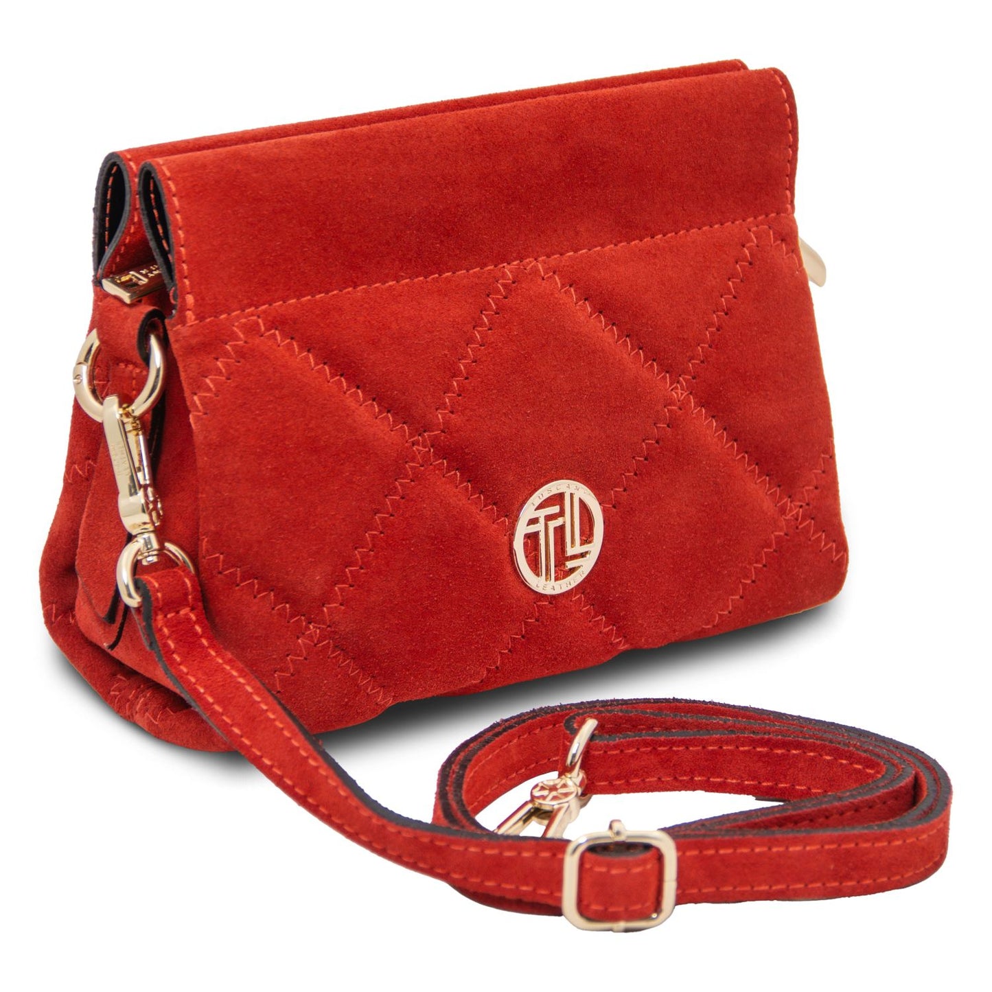 Tuscany Leather Eloise Suede Leather Shoulder Bag TL142400