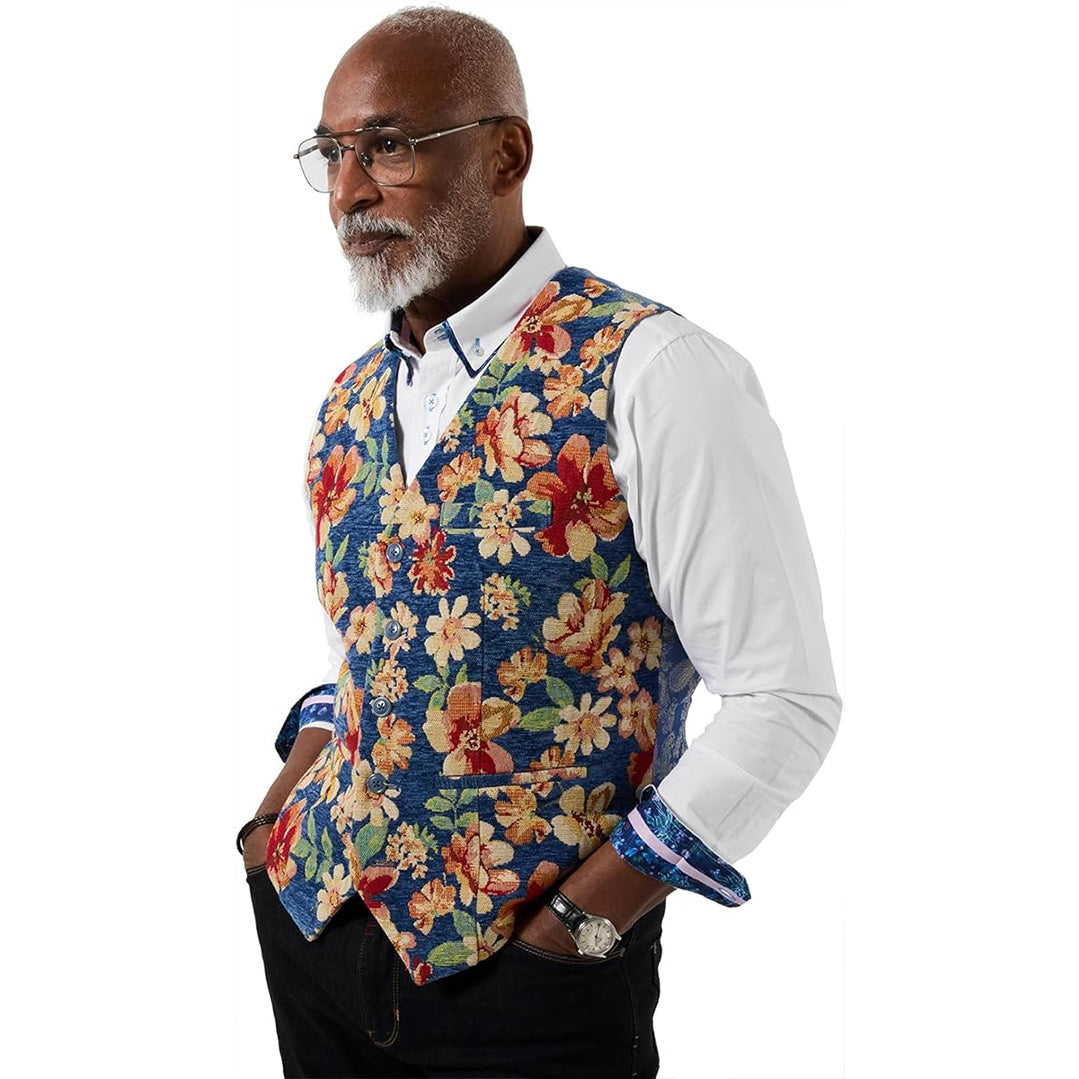 Joe Browns Men's Bold Floral Jacquard Waistcoat JA818