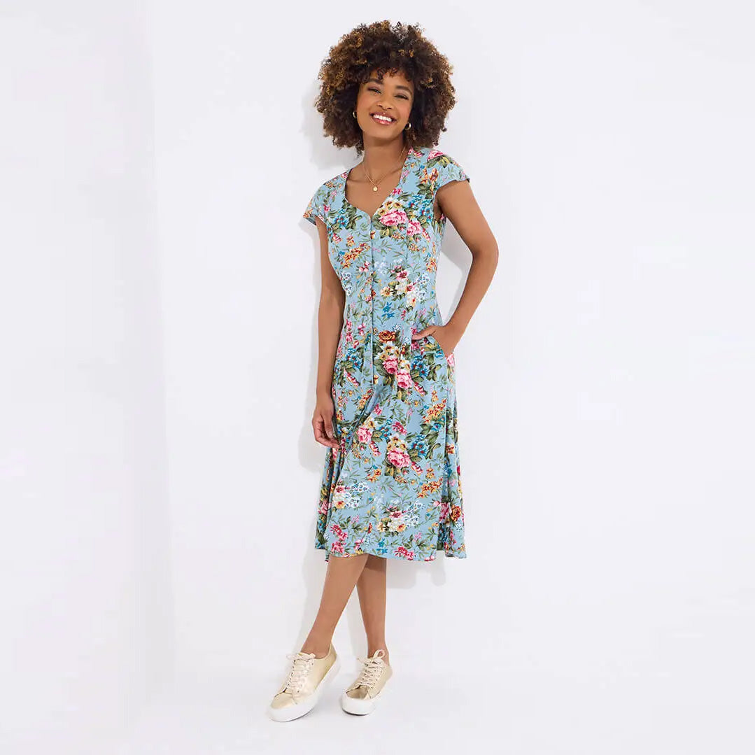 Joe Browns Romantic Roses Button Through Dress WF207
