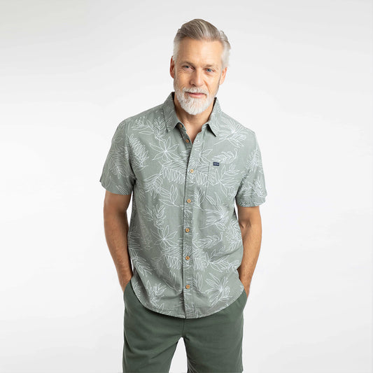 Weird Fish Russell Printed Chambray Short Sleeve Shirt 204031