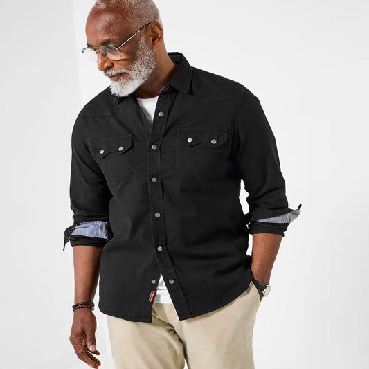 Joe Browns On The Road Shirt Black SM739