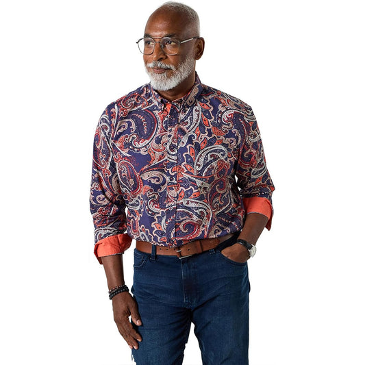 Joe Browns Standout Paisley Long Sleeve Shirt SM848