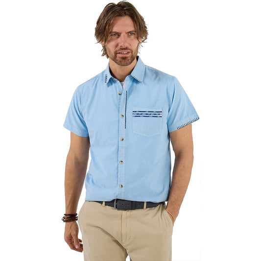 Joe Browns Carefree Customised Shirt Blue SM860