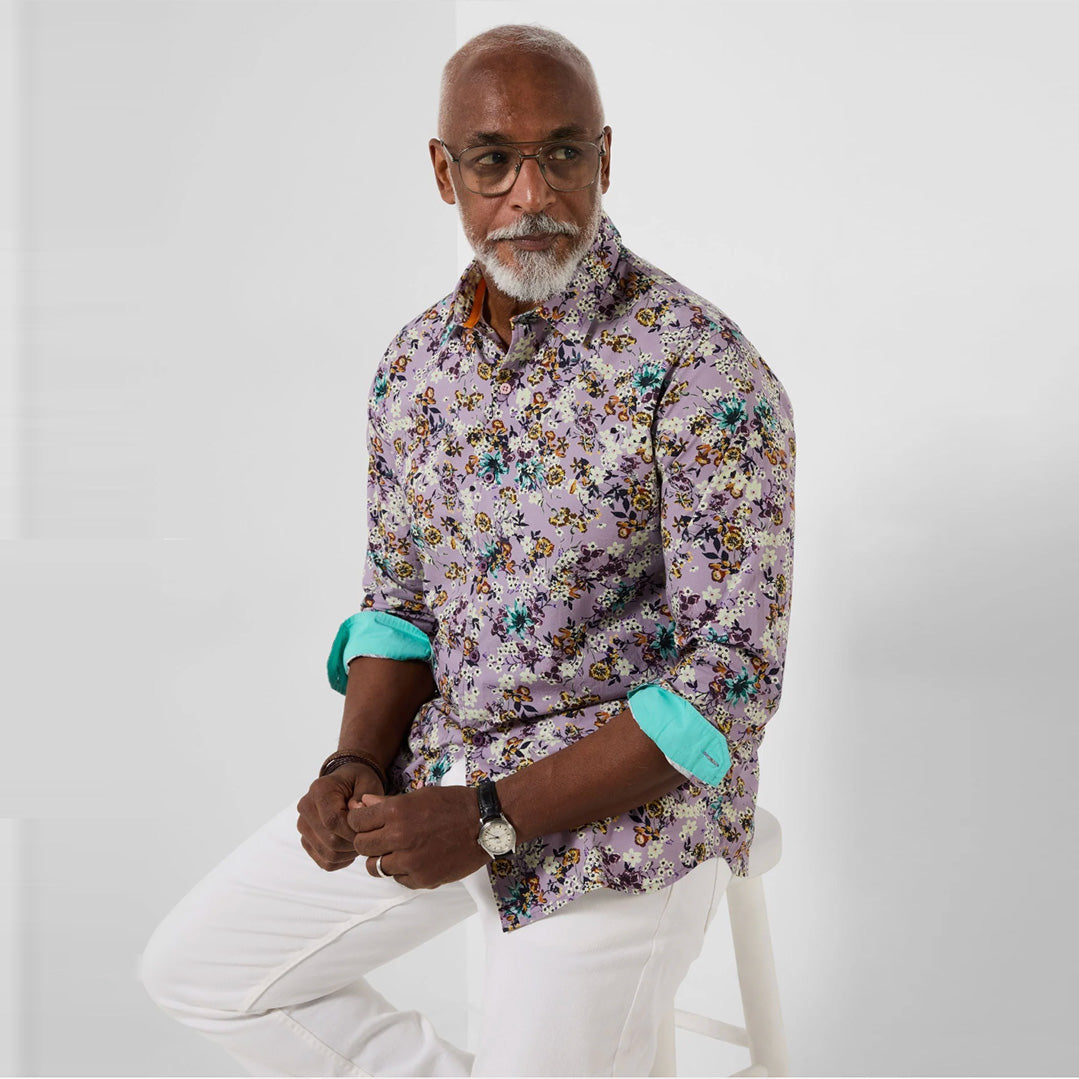 Joe Browns Men's Delightful Delicate Floral Long Sleeve Shirt SM888