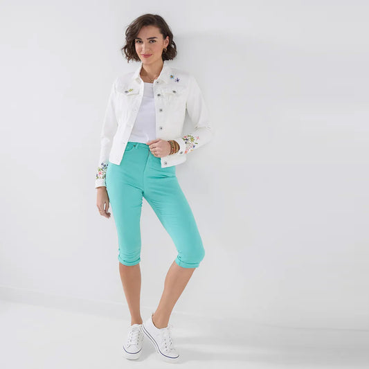 Joe Browns Spring Gardens Green Capri Pants WB718