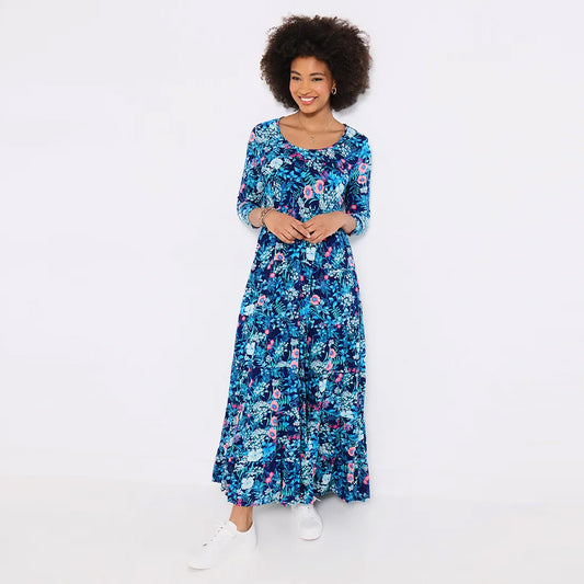 Joe Browns Charming Floral Printed Crinkle Dress WF307