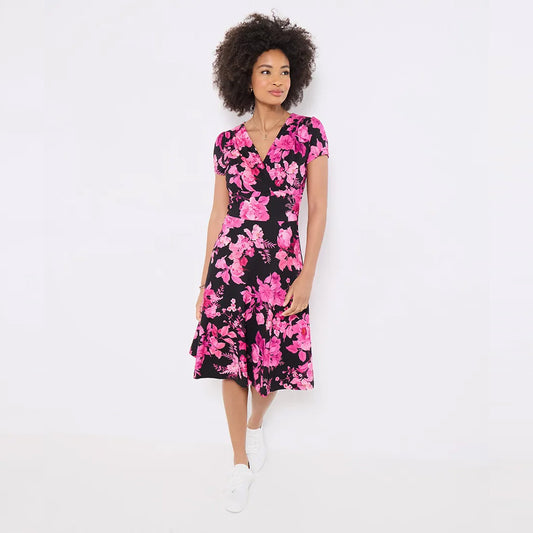 Joe Browns Eva Floral Printed Jersey Dress WF331
