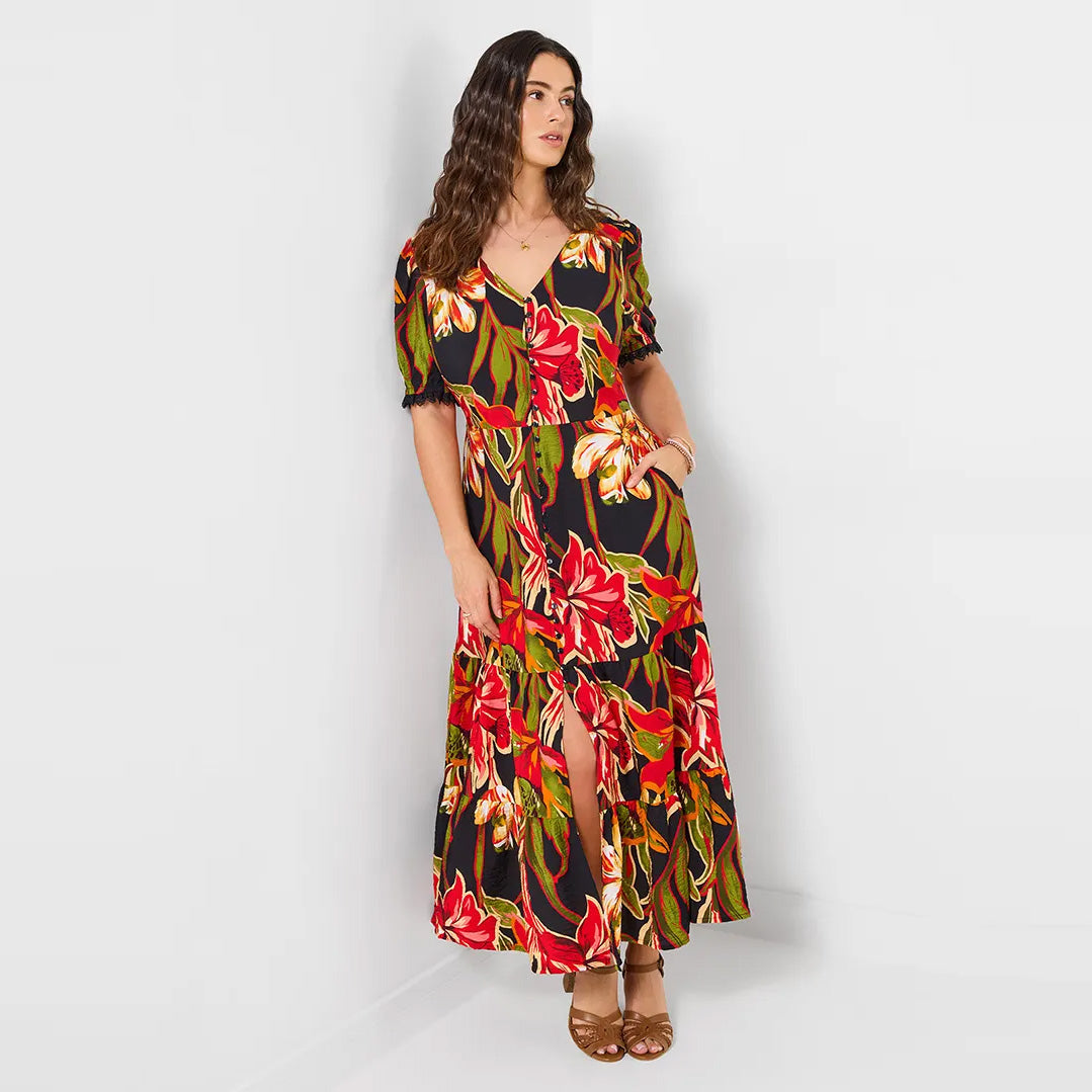 Joe Browns Brightest Flowers Maxi Dress WF414