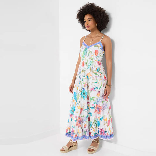 Joe Browns Beautiful Border Maxi Dress WF476