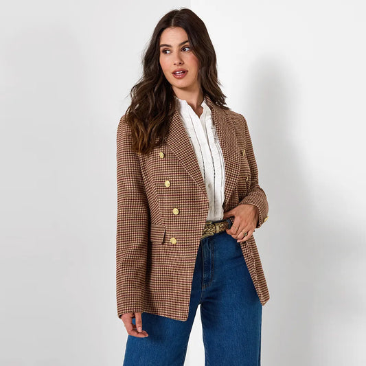Joe Browns Freya Asymmetric Check Jacket WJ878