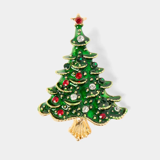 Joe Browns Christmas Tree Brooch BK644