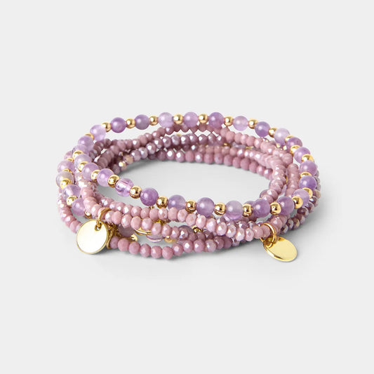 Joe Browns Purple Beaded Bracelets BK649