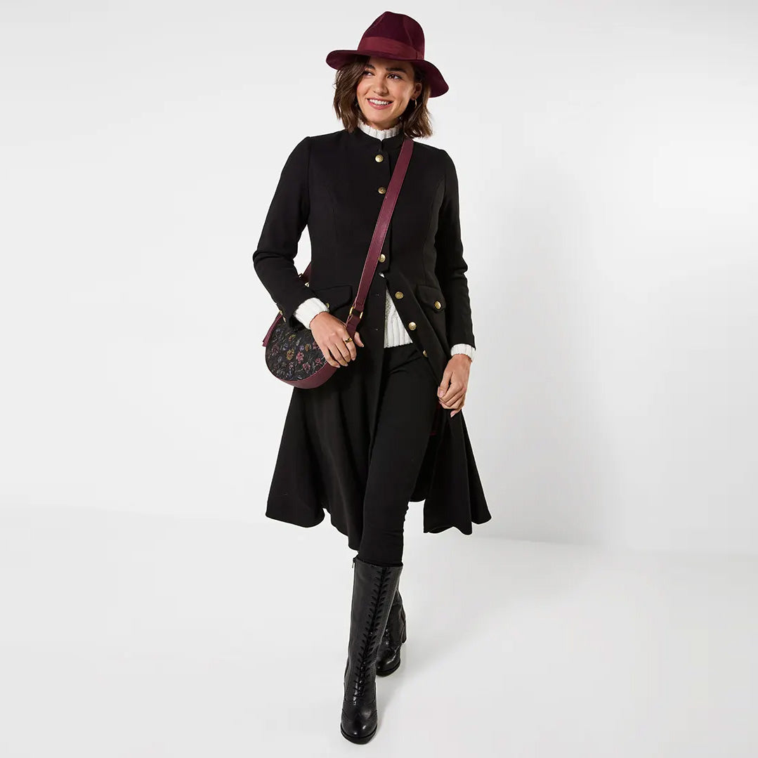 Joe Browns Ayda Long Black Coat WJ867