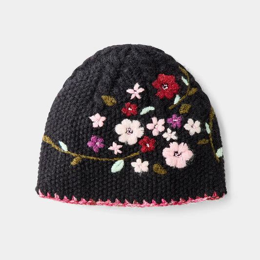 Joe Browns Pretty Floral Embroidered Knit Hat HB722