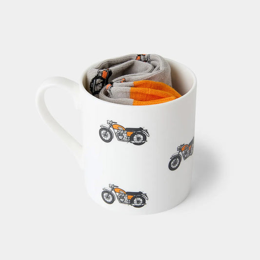 Joe Browns Vintage Bike Mug And Socks Gift Set GH683