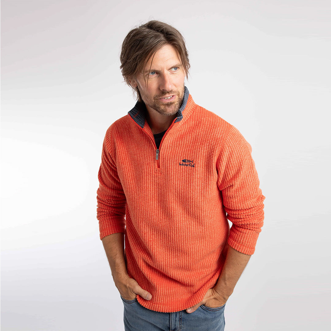 Weird Fish Newark 1/4 Zip Grid Fleece 19102