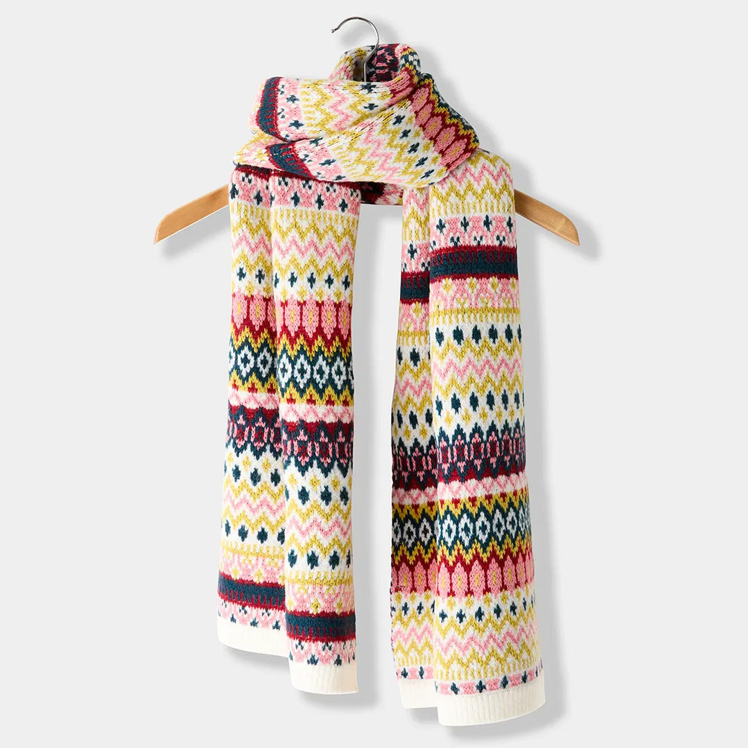 Joe Browns Funky Fairisle Chunky Knit Scarf HB763